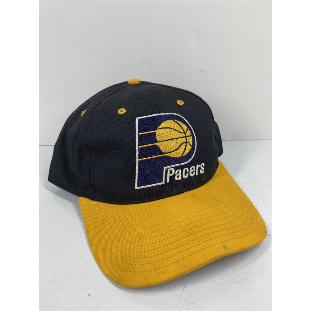 Vintage Indiana Pacers Twins Enterprise 90s NBA Adjustable Snapback Hat Cap Gift - Picture 1 of 13